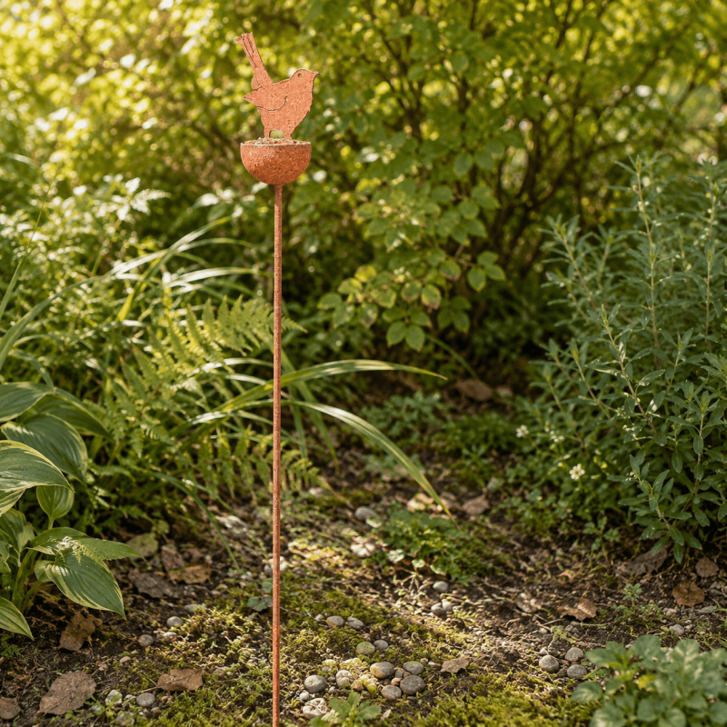 Pic mangeoire à oiseaux de 98 cm à planter dans le jardin