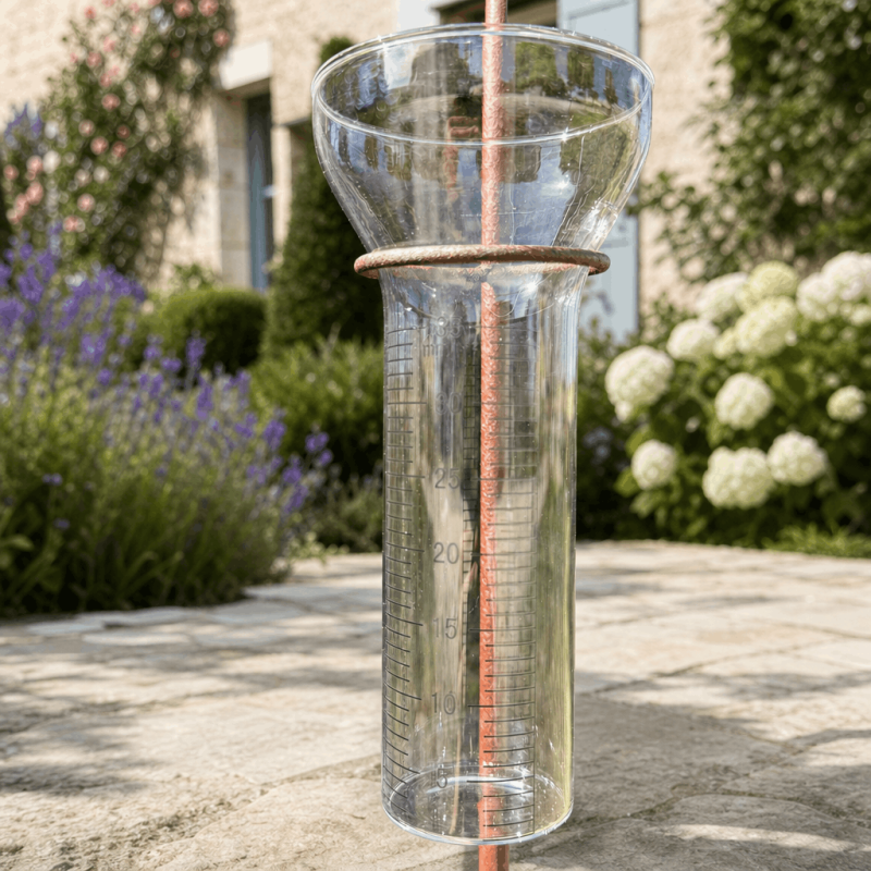 Verre gradué 35 mm pour pluviomètre décoratif de jardin