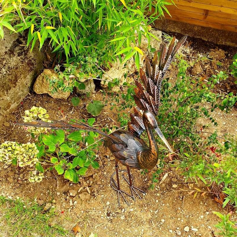  Grue petit modèle bronze ailes en haut 69,00 € LEZARD DU JARDIN