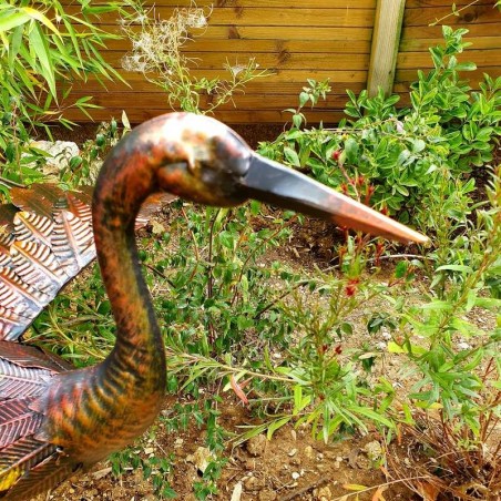  Grue petit modèle bronze ailes en bas 69,00 € LEZARD DU JARDIN