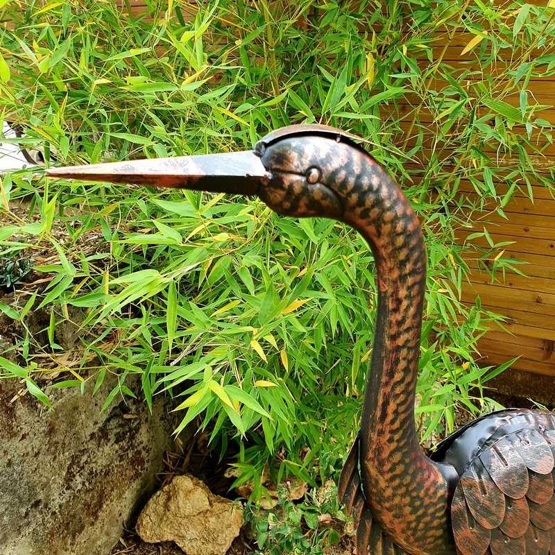 Héron aspect vieilli bronze 79,00 € LEZARD DU JARDIN