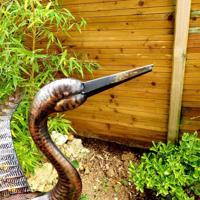  Grue grand modèle ailes en haut bronze 109,00 € LEZARD DU JARDIN