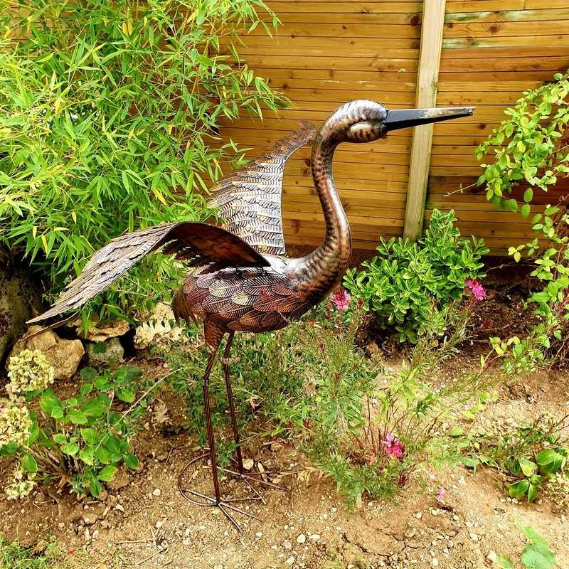  Grue grand modèle ailes en bas bronze 109,00 € LEZARD DU JARDIN