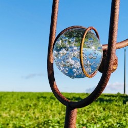 Balancier décoratif de jardin en fer motif chouette