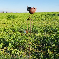 Balancier décoratif de jardin en fer motif hiboux