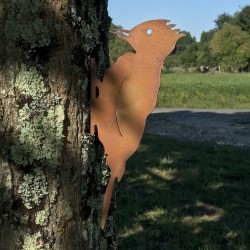 décoration oiseau métal jardin