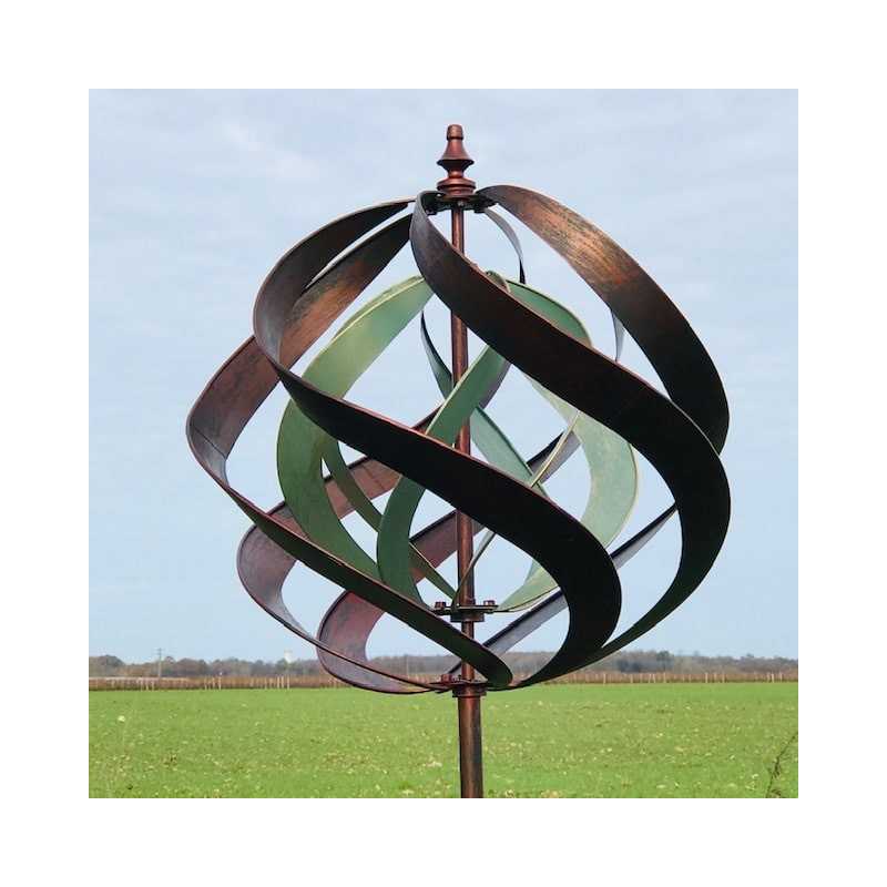 Éolienne de Jardin Décorative en Fer Sculpture à Vent Modèle Brissac  Hauteur 213cm 159,00 € LEZARD DU JARDIN