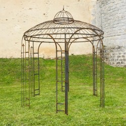 Grande Gloriette Kiosque Belvédère en fer et fonte 270 cm