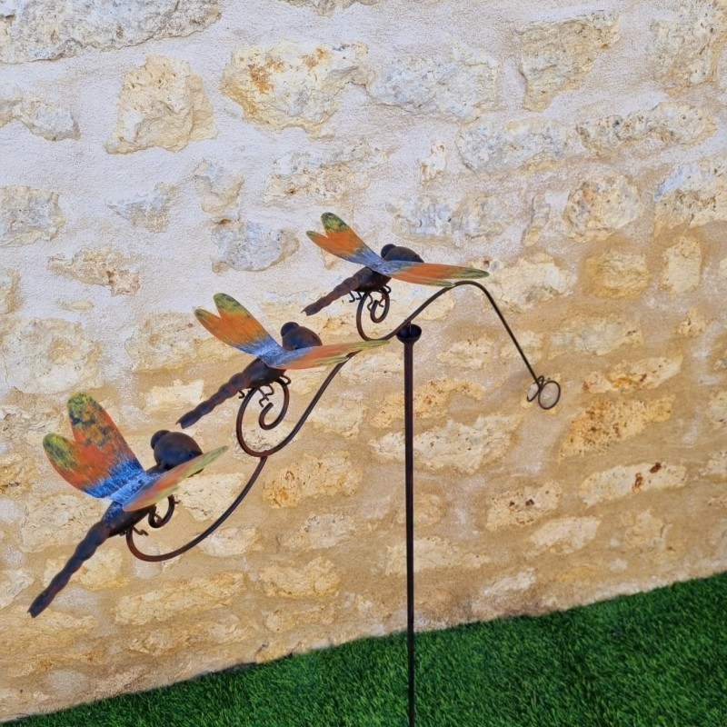 Balancier de jardin en métal motif libellules 41,90 € LEZARD DU JARDIN