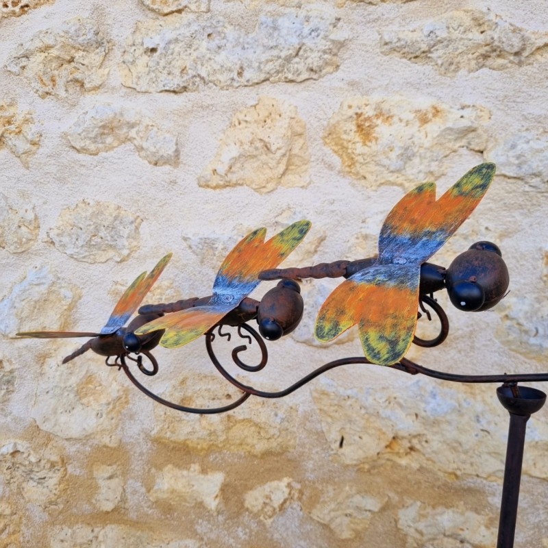 Balancier de jardin en métal motif libellules 41,90 € LEZARD DU JARDIN
