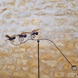 Balancier de jardin en métal motif libellules 41,90 € LEZARD DU JARDIN