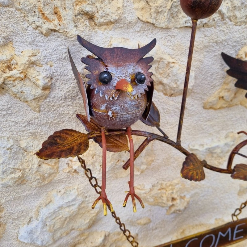  Welcome suspendu chouettes 26,90 € LEZARD DU JARDIN