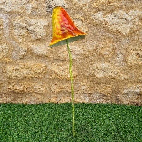 Champignon fer déco de jardin