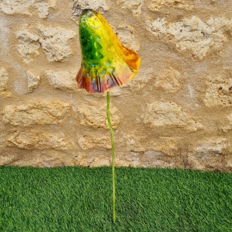 Champignon fer déco de jardin