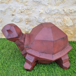 Tortue marron, en résine L. 23,5 x 17,7 x H. 11,2 cm