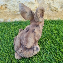 Lapin en résine vue arrière 