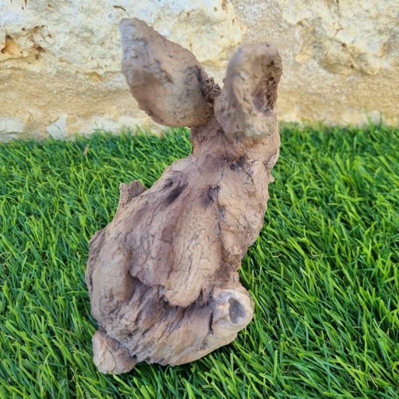 Lapin en résine vue arrière 