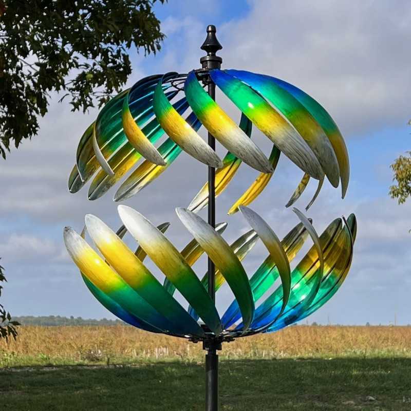 éolienne moulin à vent de jardin hauteur 205 cm modèle Villandry