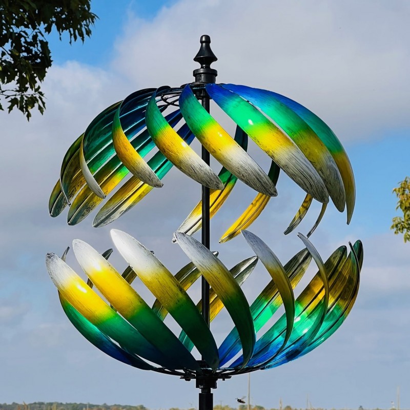 éolienne moulin à vent de jardin hauteur 205 cm modèle Villandry