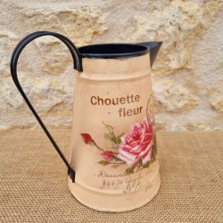  Broc décoratif style ancien carte postale et rose 18,90 € LEZARD DU JARDIN