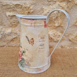  Broc décoratif style ancien motifs décor papillons et fleurs 18,90 € LEZARD DU JARDIN