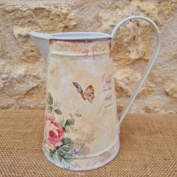  Broc décoratif style ancien motifs décor papillons et fleurs 18,90 € LEZARD DU JARDIN