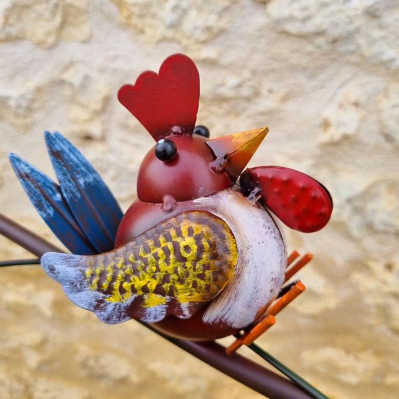 Pic Tuteur Mobile de Jardin Motif Poules Hauteur 130 cm 42,90 € LEZARD DU JARDIN