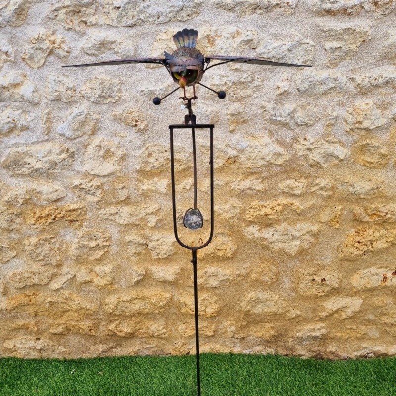 Mobile de jardin en fer motif chouette, tuteur équilibré hauteur 140 cm 45,90 € LEZARD DU JARDIN