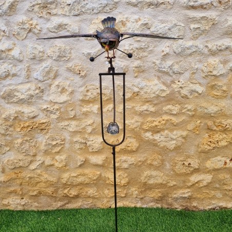 Mobile de jardin en fer motif chouette, tuteur équilibré hauteur 140 cm 45,90 € LEZARD DU JARDIN