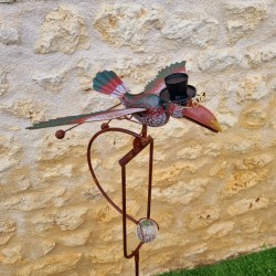 Balancier jardin oiseau métal H127 | Lézard du Jardin. LDJ .