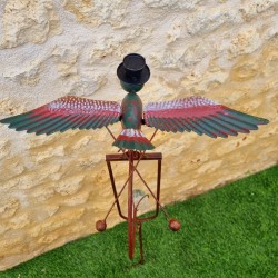 Balancier jardin oiseau métal H127 | Lézard du Jardin. LDJ .