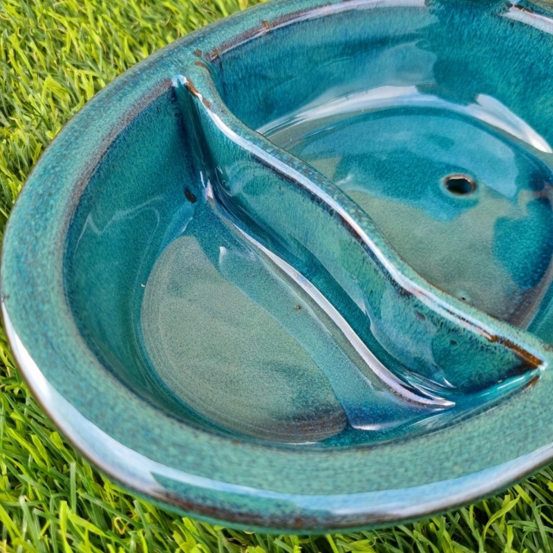  Bain d'oiseaux, mangeoire en terre cuite à posé bleu 28,90 € LEZARD DU JARDIN