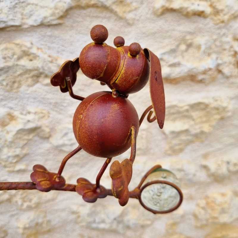 Mobile de Jardin décoration métal chiens. -LEZARD DU JARDIN