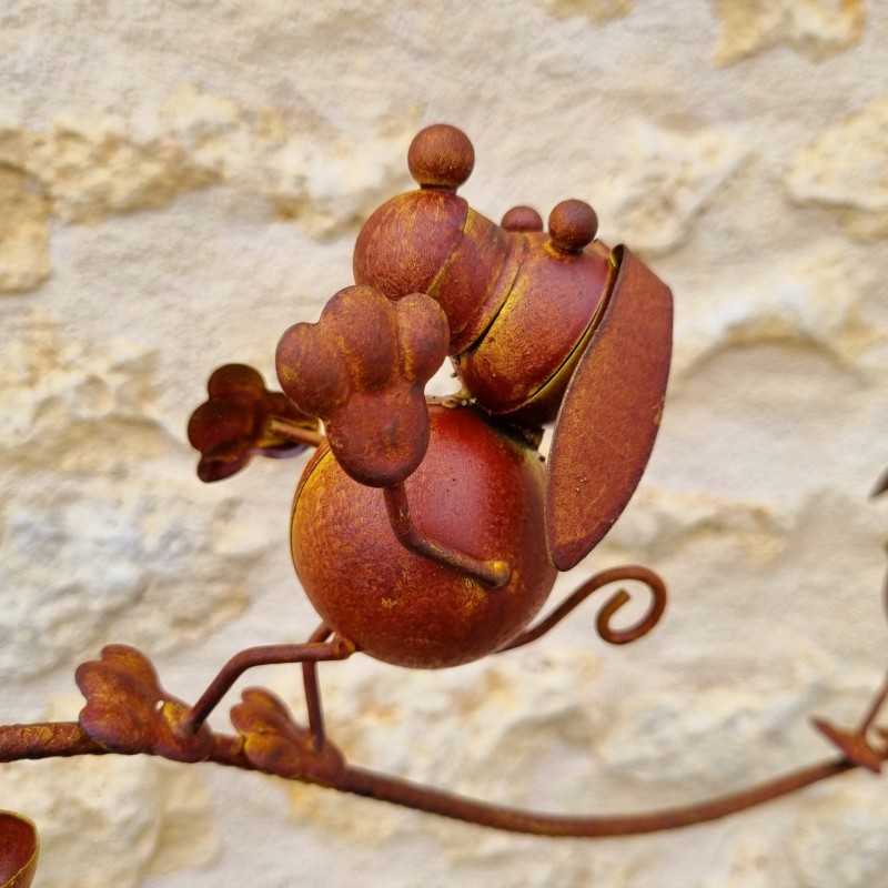 Mobile de Jardin décoration métal chiens. -LEZARD DU JARDIN
