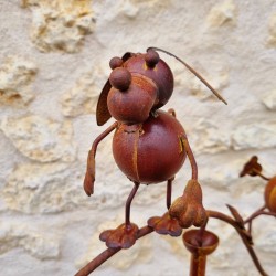 Mobile de Jardin décoration métal chiens. -LEZARD DU JARDIN