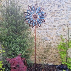 Éolienne, Moulin à Vent girouette de jardin à piquer modèle Tauzia