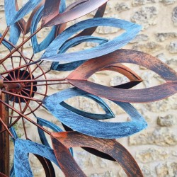 Éolienne, Moulin à Vent girouette de jardin à piquer modèle Tauzia