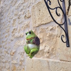 Grenouille en résine suspendue