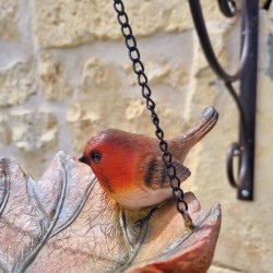 Mangeoire à oiseaux suspendue en résine