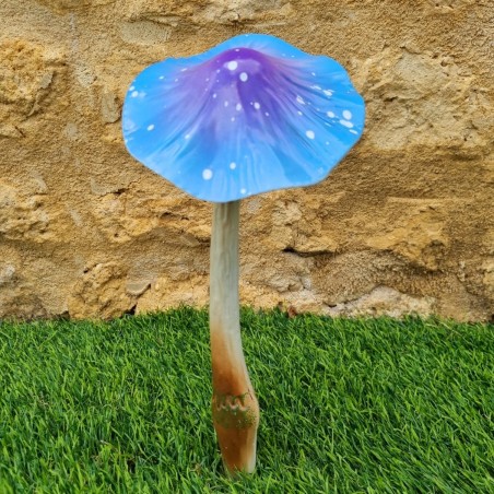  Champignon en fer à planter bleu et violet a poids 14,90 € LEZARD DU JARDIN