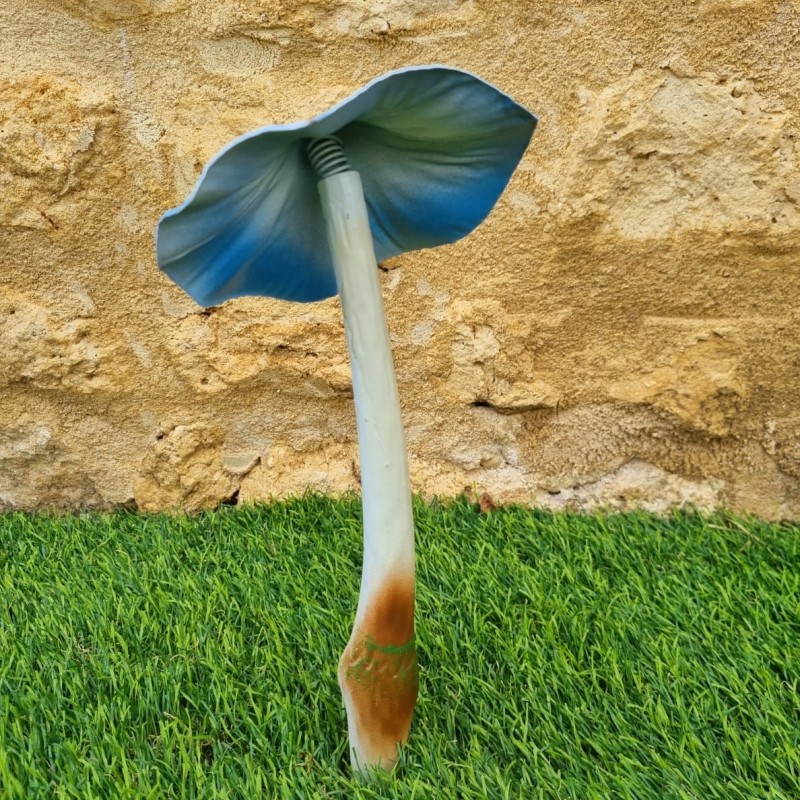  Champignon en fer à planter bleu et violet a poids 14,90 € LEZARD DU JARDIN
