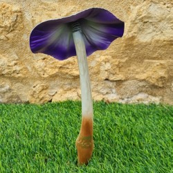  Champignon en fer à planter violet et orange a poids 14,90 € LEZARD DU JARDIN