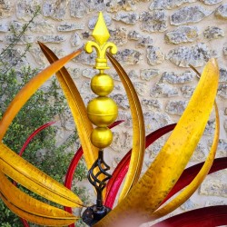 éolienne décorative girouette moulin à vent de jardin en Métal modèle Fontainebleau