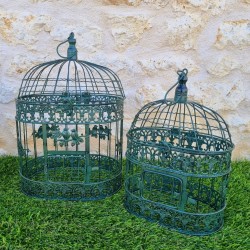 Panier en fer bordeaux beige 22,90 € LEZARD DU JARDIN