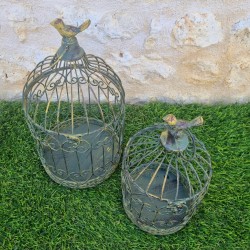 Panier en fer bordeaux beige 22,90 € LEZARD DU JARDIN
