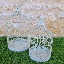 Panier en fer bordeaux beige 22,90 € LEZARD DU JARDIN