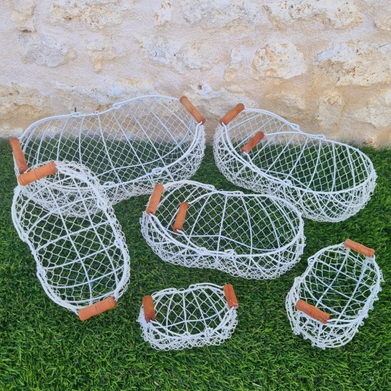 Panier en fer jaune/vert 22,90 € LEZARD DU JARDIN