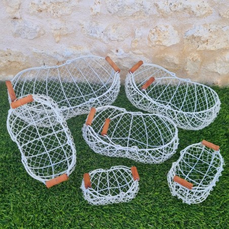 Panier en fer jaune/vert 22,90 € LEZARD DU JARDIN