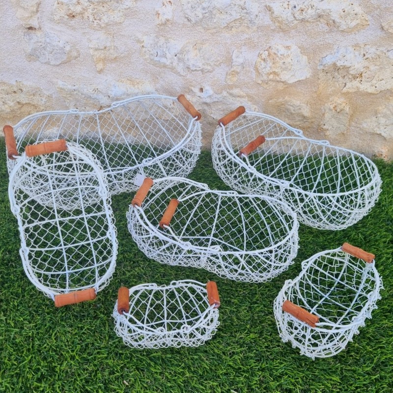 Panier en fer jaune/vert 22,90 € LEZARD DU JARDIN