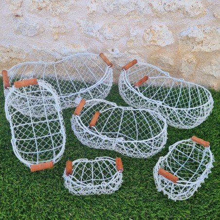 Panier en fer jaune/vert 22,90 € LEZARD DU JARDIN